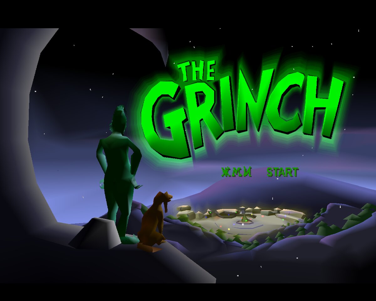 Титульная заставка игры "the Grinch".