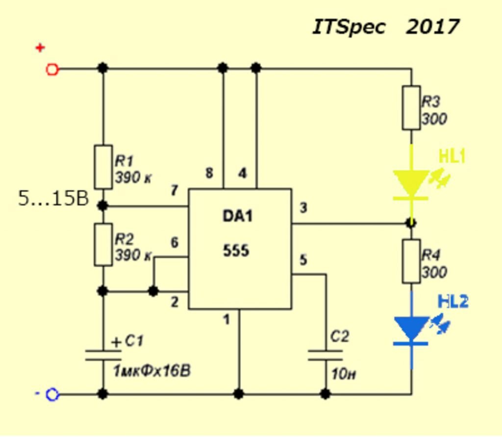 Ne555 простые схемы