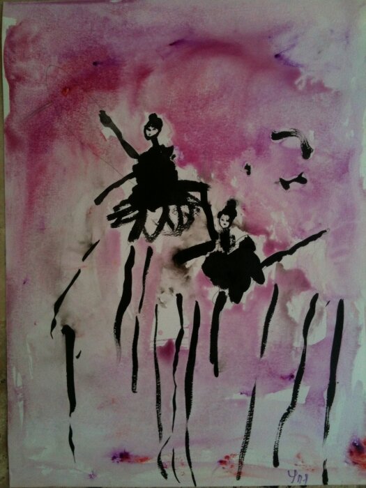 В правом нижнем углу можно увидеть имя Уля, написанное учителем или кем-то из родителей 