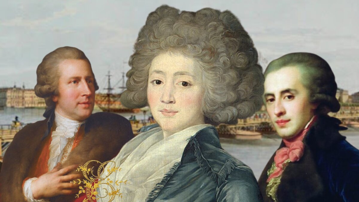 Чарльз Уитворт, Ольга Александровна Жеребцова (ур.Зубова), Платон Александрович Зубов. Фотоколлаж выполнен авторов для данной статьи.