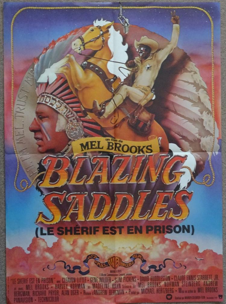 Французская афиша «Сверкающих сёдел»