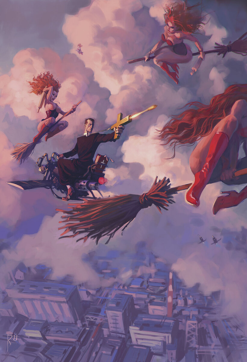 Пинап, хоррор и фэнтези. Подборка артов от Вальдемара фон Козака ...