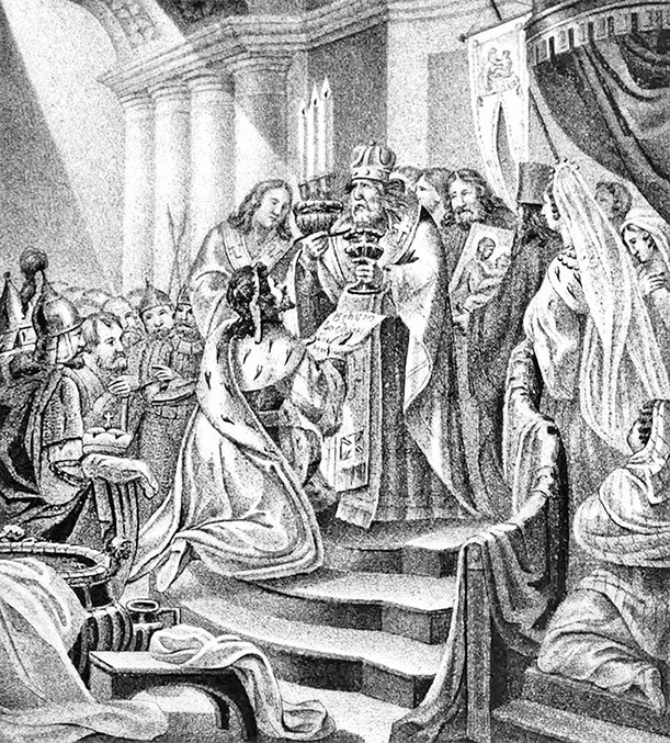 Б. Чориков. Принятие Владимиров веры христианской и обручение его с царевною Анной.