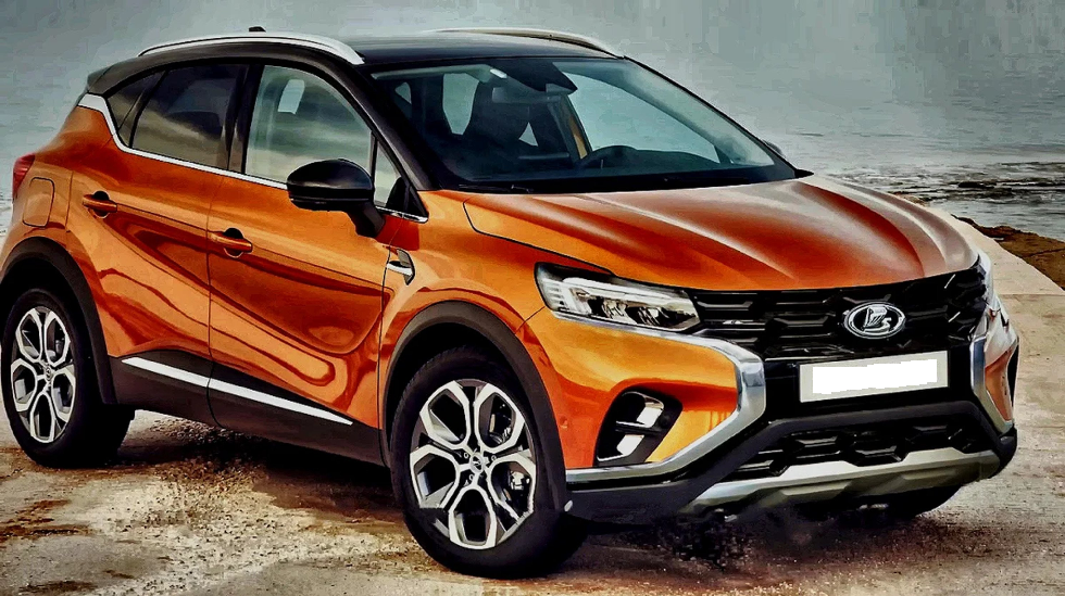 Изображение перспективного кроссовера Lada на платформе Vesta по версии одного художника-дизайнера