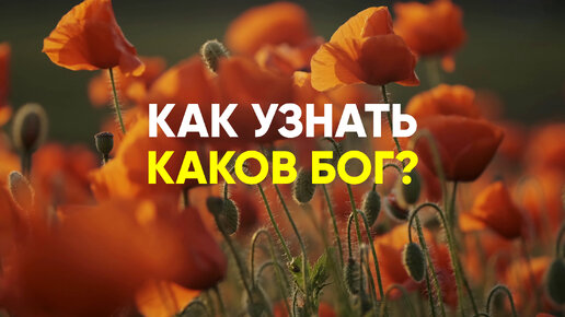 Как узнать, каков Бог на самом деле?