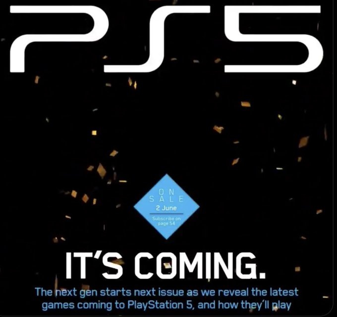 “The next gen starts next issue (June 2) as we reveal the latest games coming to PlayStation 5” #PS5