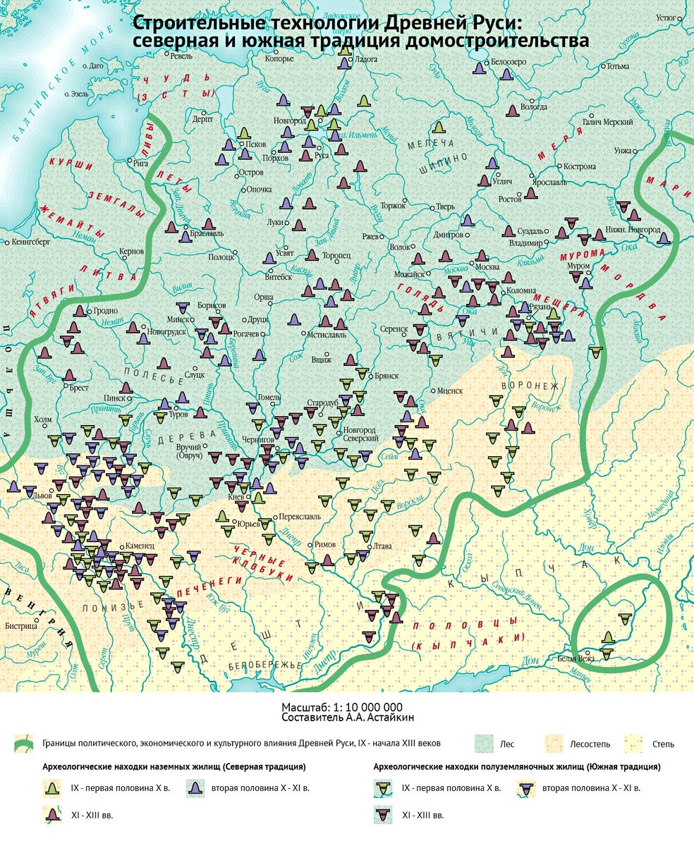 Залесская русь карта