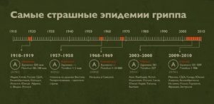 Эпидемии гриппа в XX-XXI веках