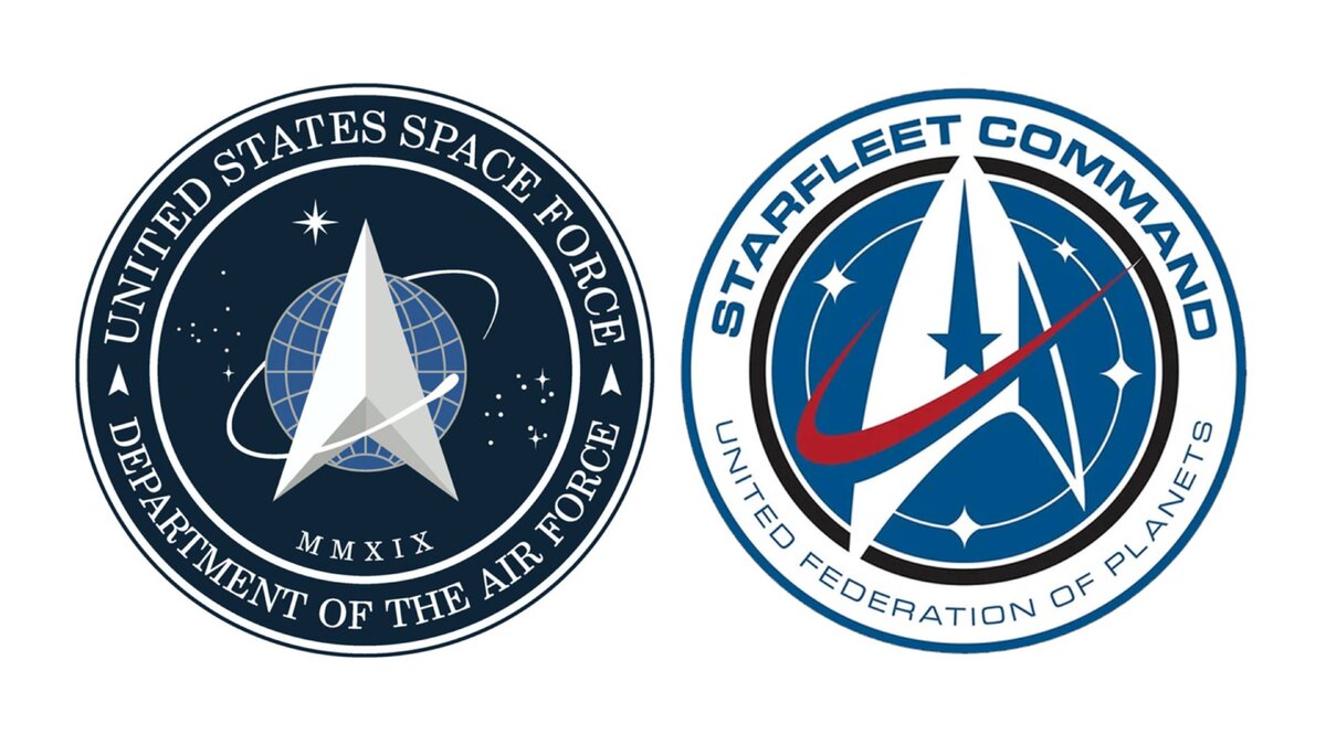 Логотип космических войск США Стартрек