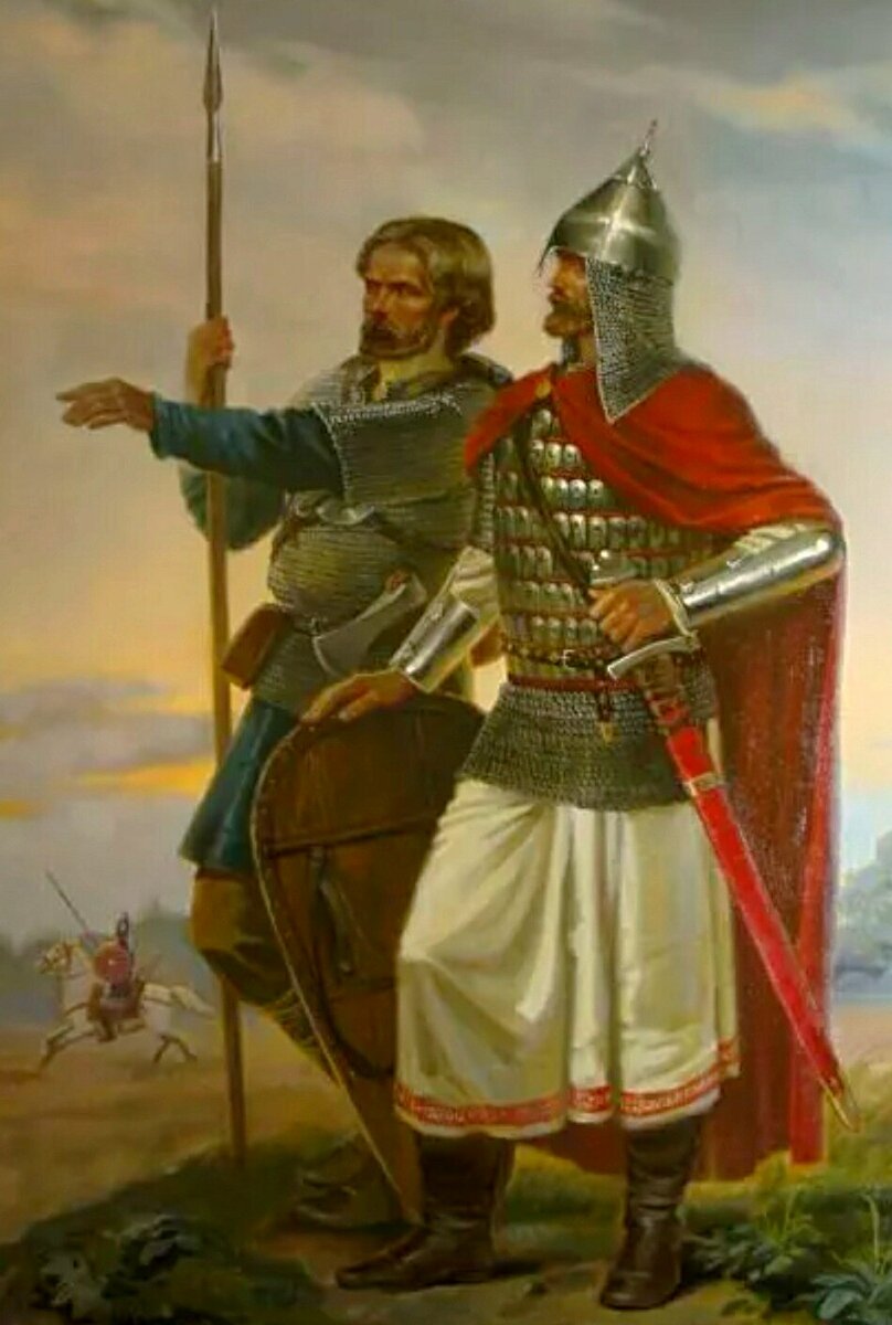 Русские воины 13-14 веков. Источник Яндекс.Картинки.