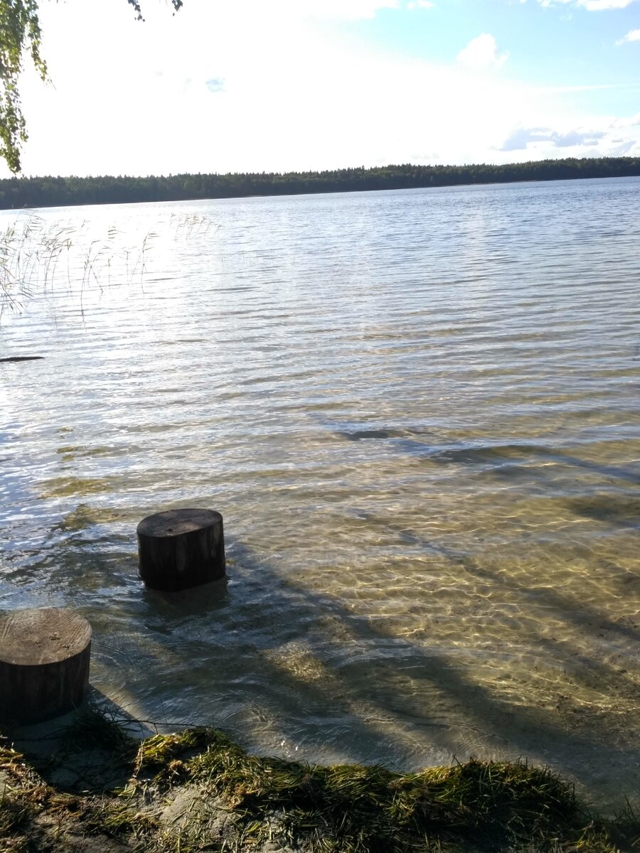 Прозрачная вода.