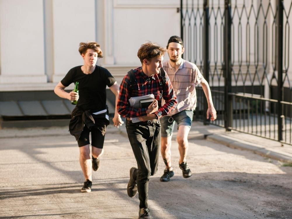 Бег от хулиганов                                                                                                   Источник: kobieta.interia.pl