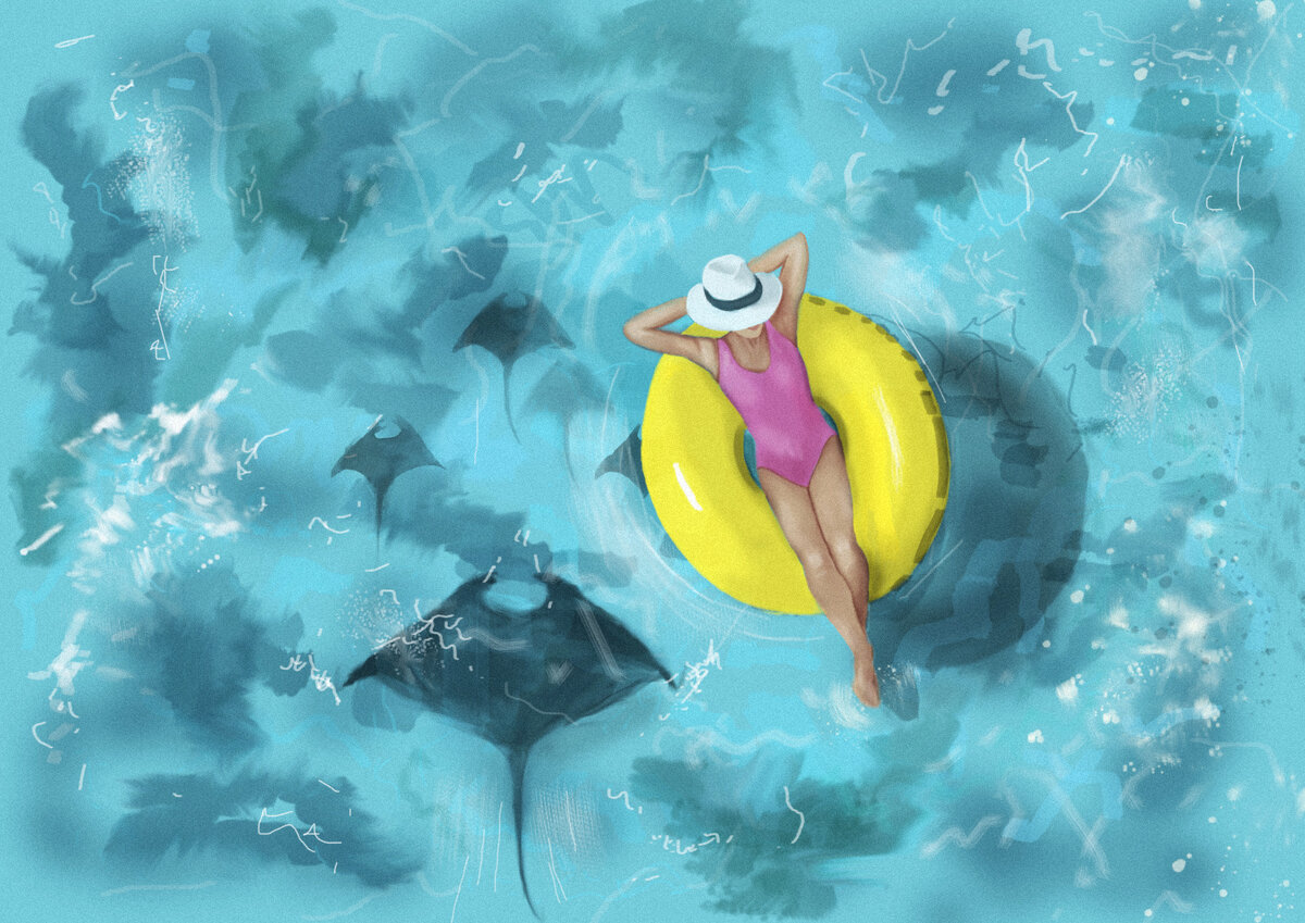 Рисунок мой, рисовала на графическом планшете