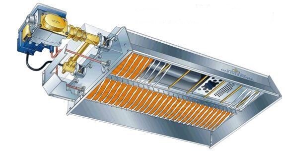 Принципиальная схема "светлого" газового инфракрасного обогревателя