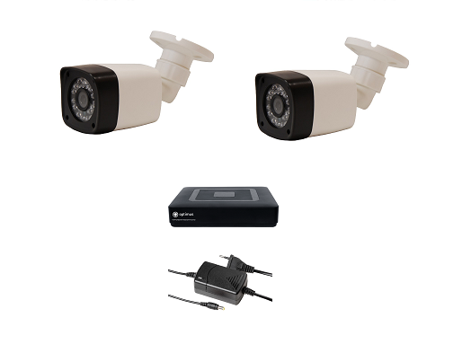 комплект видеонаблюдения на 2 камеры