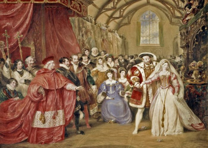 Анна Болейн (ок. 1501 / 07–1536) служила фрейлиной до своей свадьбы с королем Генрихом VIII. 