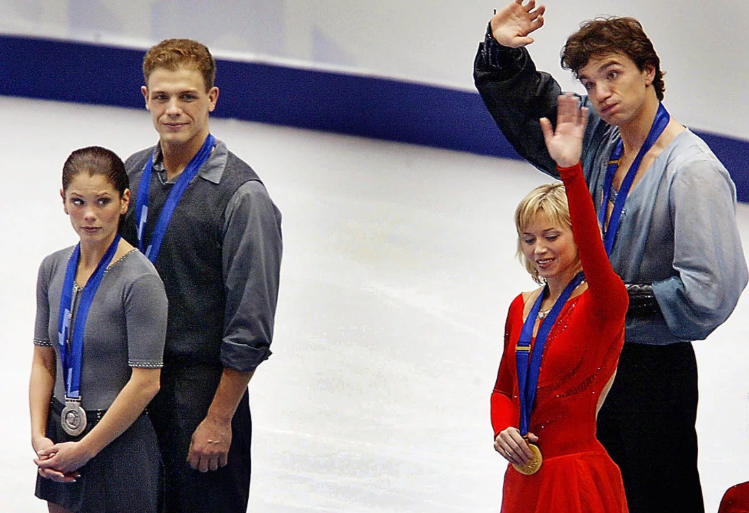 Самая скандальная Олимпиада со стороны судейства Солт-Лейк-Сити 2002, Елена Бережная и Антон Сихарулидзе, Жами Сале и Давид Пеллетье Источник фото: https://ss.sport-express.ru/userfiles/materials/36/360257/large.jpg