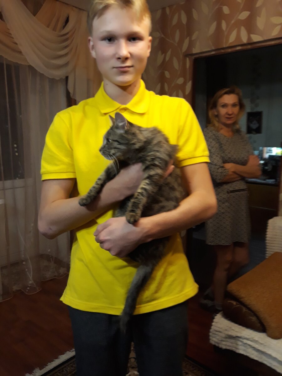 Барсик в новой семье