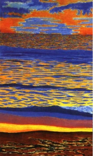 Кульбин. Морской вид. 1917.