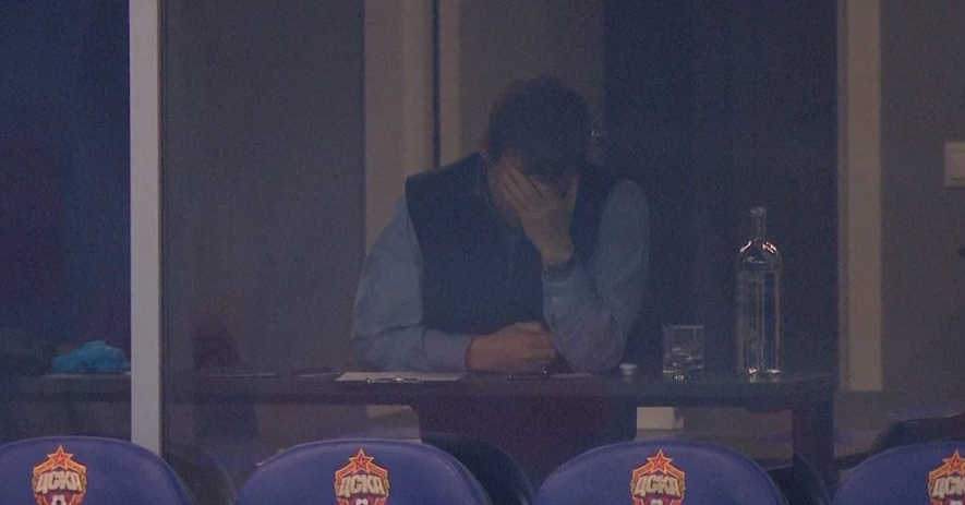 Гончаренко во время матча "ЦСКА" - "Химки"