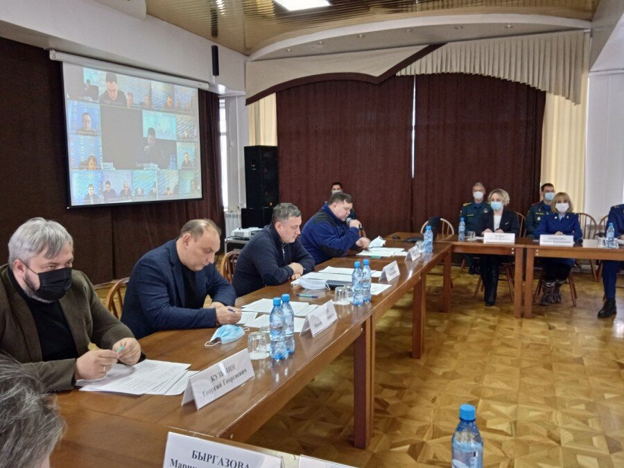 Заседание комиссии по ЧС в городе Усолье-Сибирское, фото с официального портала Иркутская область