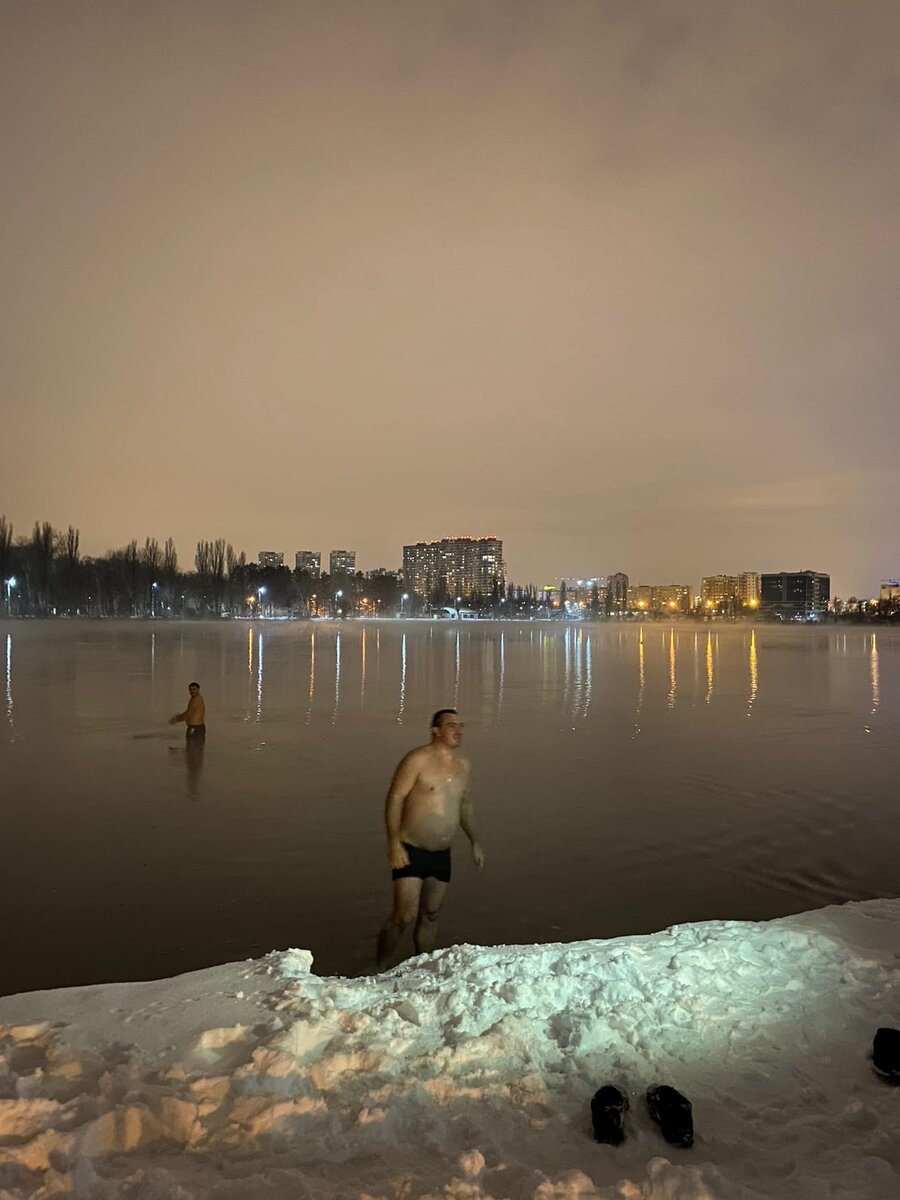 Крещенские купания на старице Кубани
