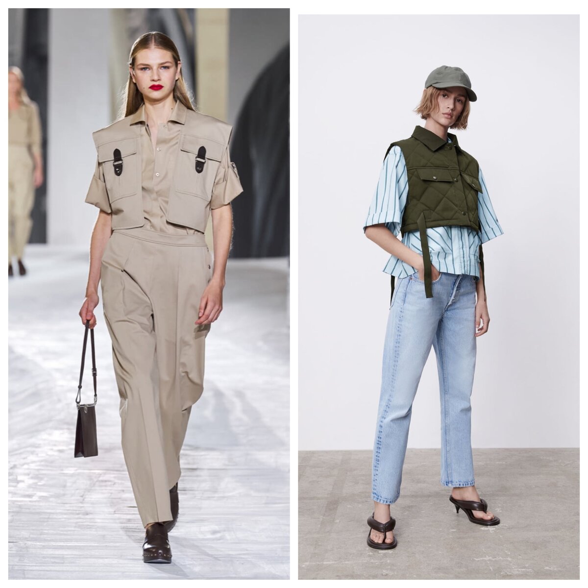 Тренд на униформу Hermes / Zara 
