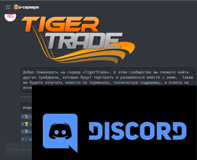 дискорд сообщество для трейдеров торгующих на платформе TigerTrade