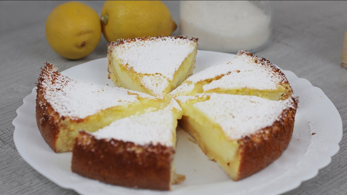 Пирог с лимонами