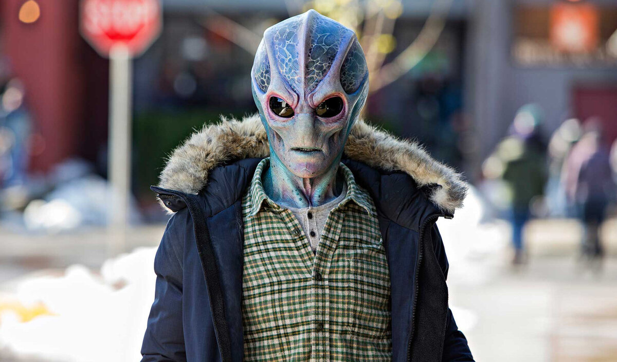 Алан Тьюдик в роли пришельца