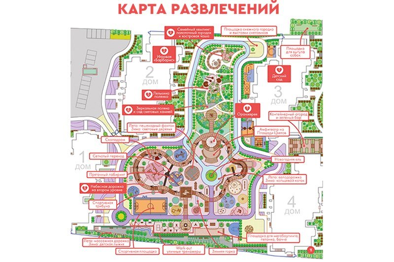 У семейного двора есть своя карта, прямо как у острова сокровищ в одноименном мультике