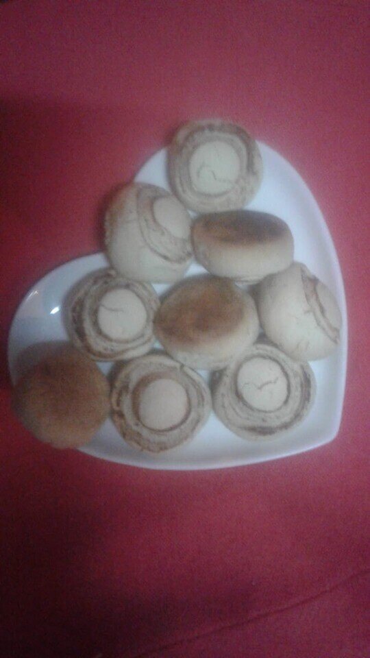 "Шампиньоны" готовы. Фото автора.