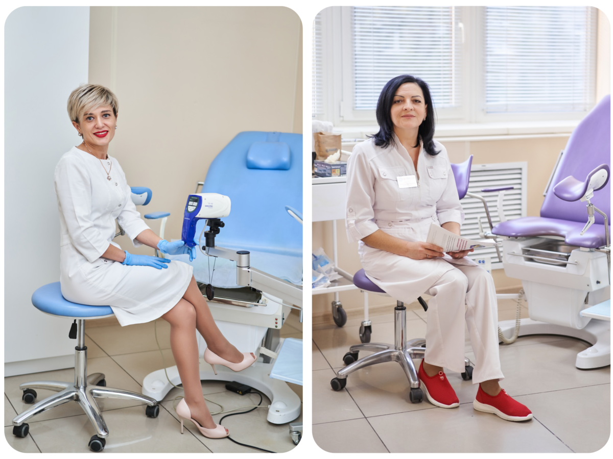 Акушеры-гинекологи клиники "ДАВИНЧИ" Г.Х. Додонова и Э.А. Филатова. Элеонора Анатольевна врач высшей квалификационной категории с опытом работы более 20 лет. 