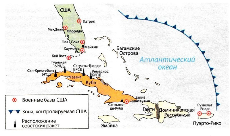 Размещение советских ядерных ракет. Американские ракеты в Турции 1962 года. Карибский кризис 1962 года карта. Карта холодной войны Карибский кризис. Карибский кризис размещение ракет на Кубе.