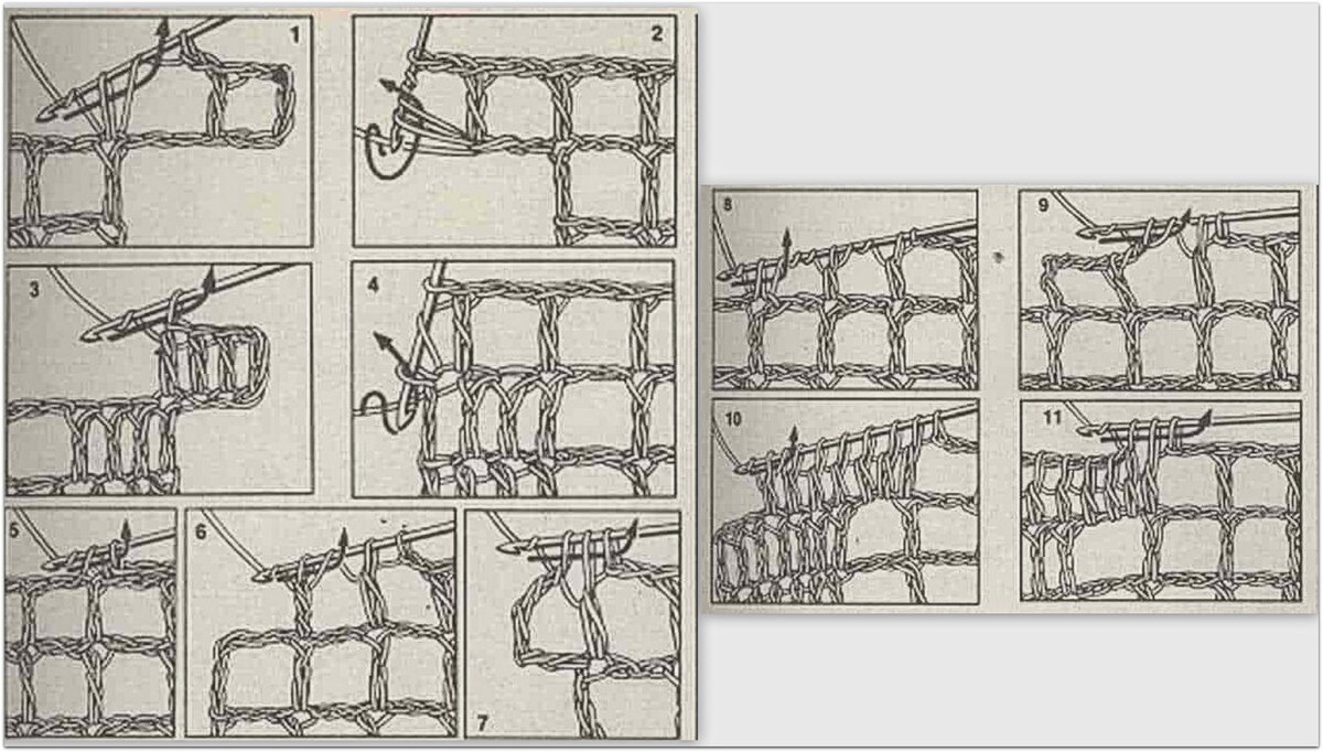 Основы филейного вязания