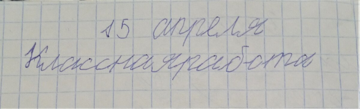 Фрагмент из тетради Виктории