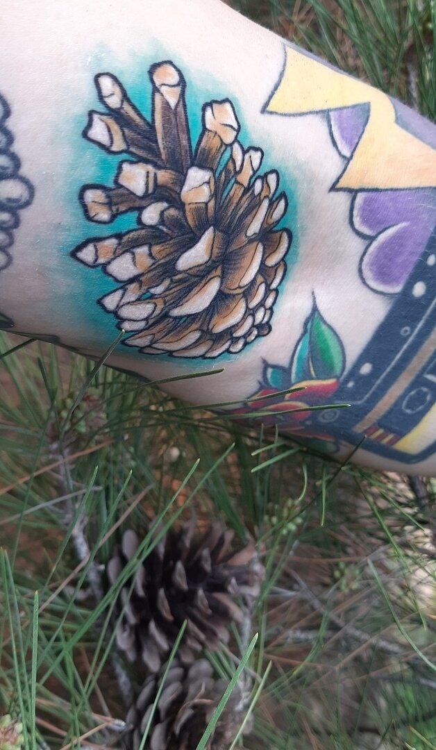 Наши зажившие татуировки спустя время в естественной среде обитания.