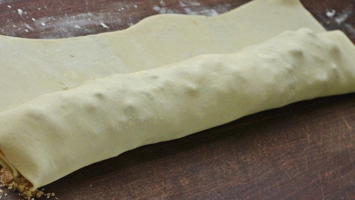 Заворачиваем рулет.