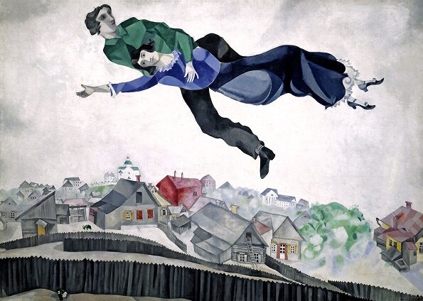«Над городом» Марка Шагала, 1918 год. Источник: wikipedia.com