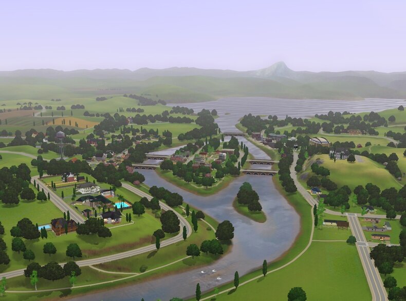 Riverside в игре The Sims