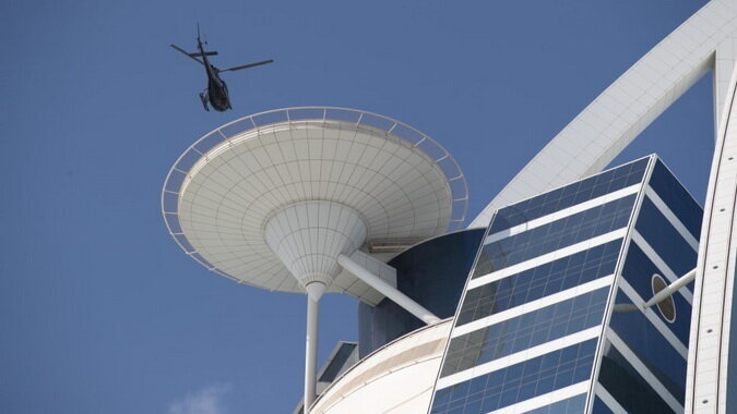 Вертолетная площадка в «Бурдж аль-Араб»