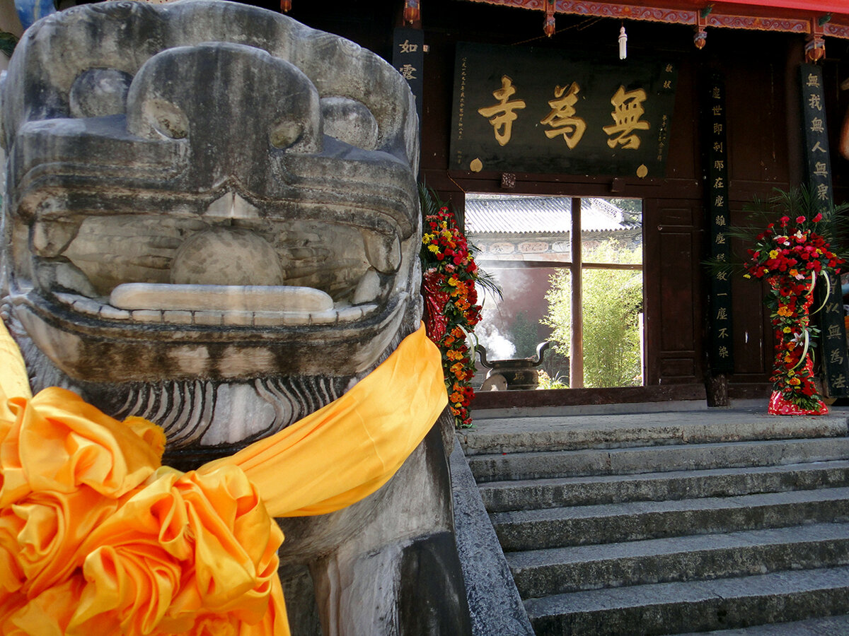 львы украшаются бантами