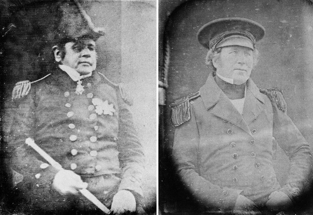 Капитан Джон Франклин(слева) и Фрэнсис Крозье(справа)