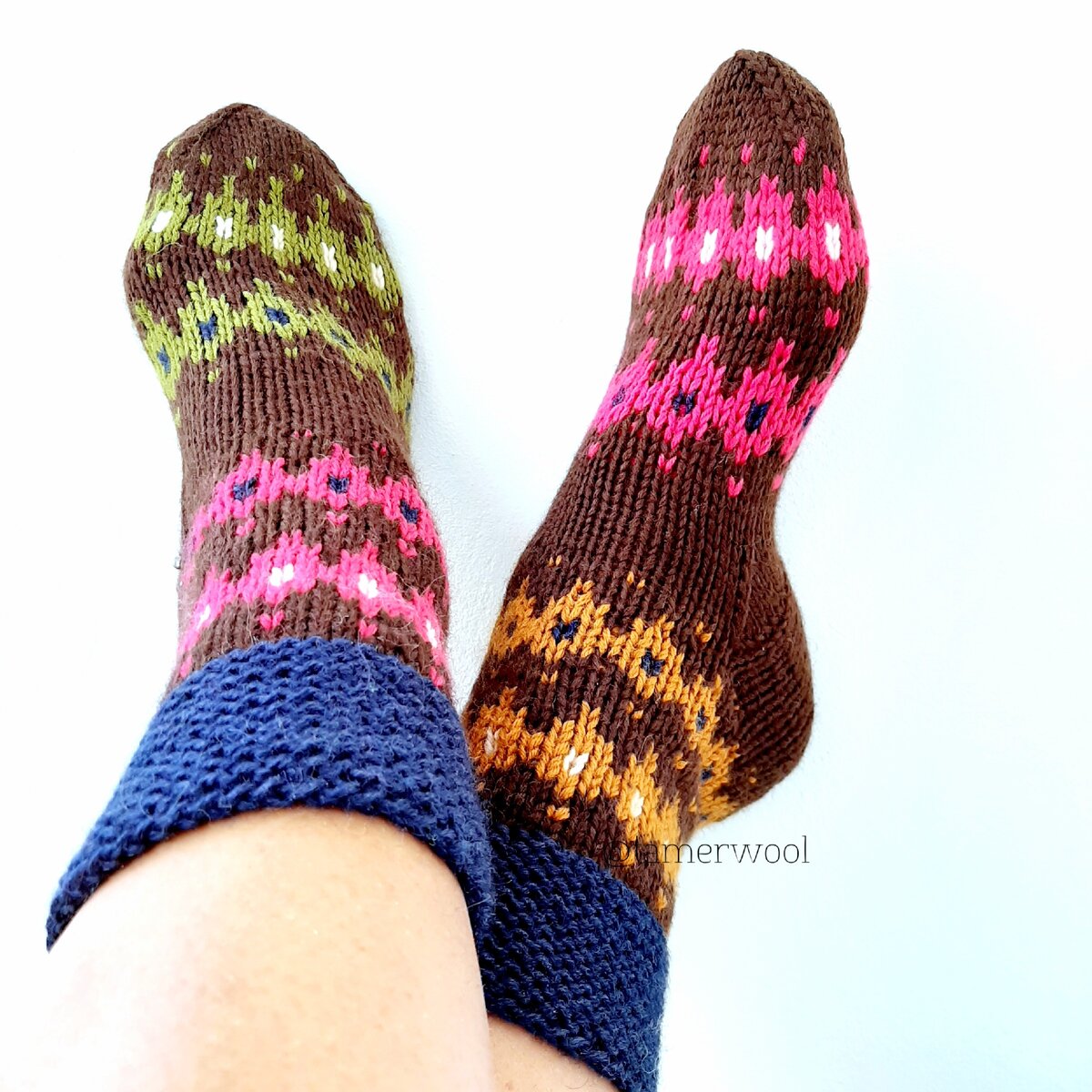 Если вязать и не спешить, носочки садятся отлично!