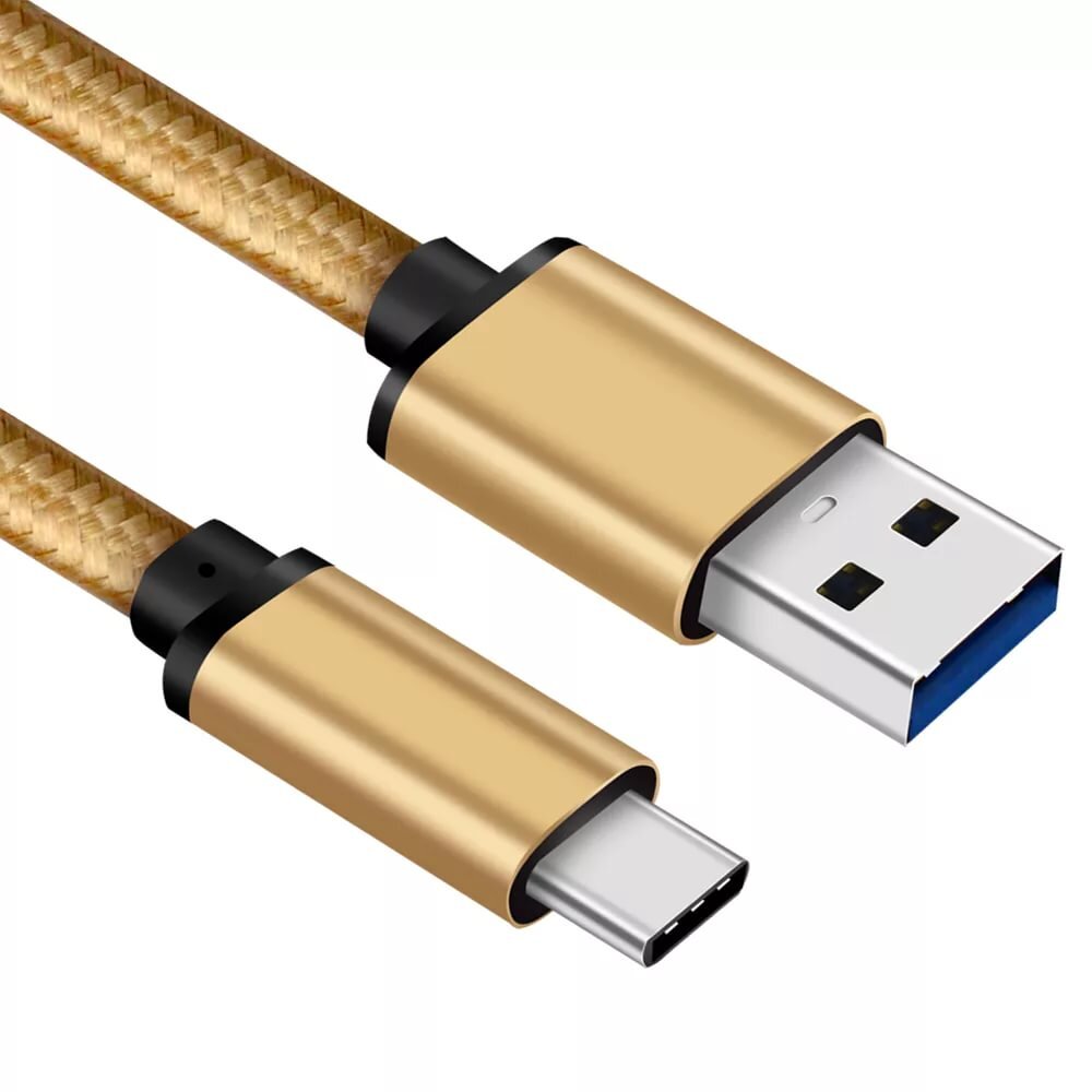 кабель USB Type C (слева), USB Type A (справа)