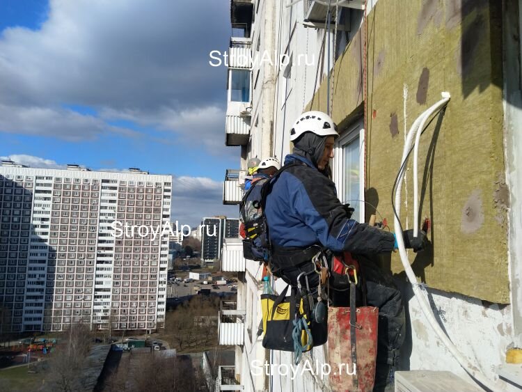 Монтаж утеплителя