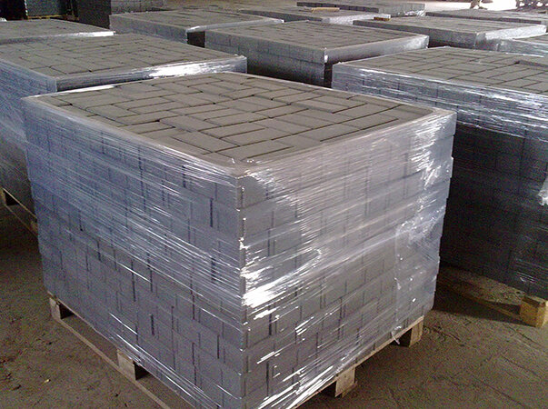 Плитка упакована и готова к отгрузке.