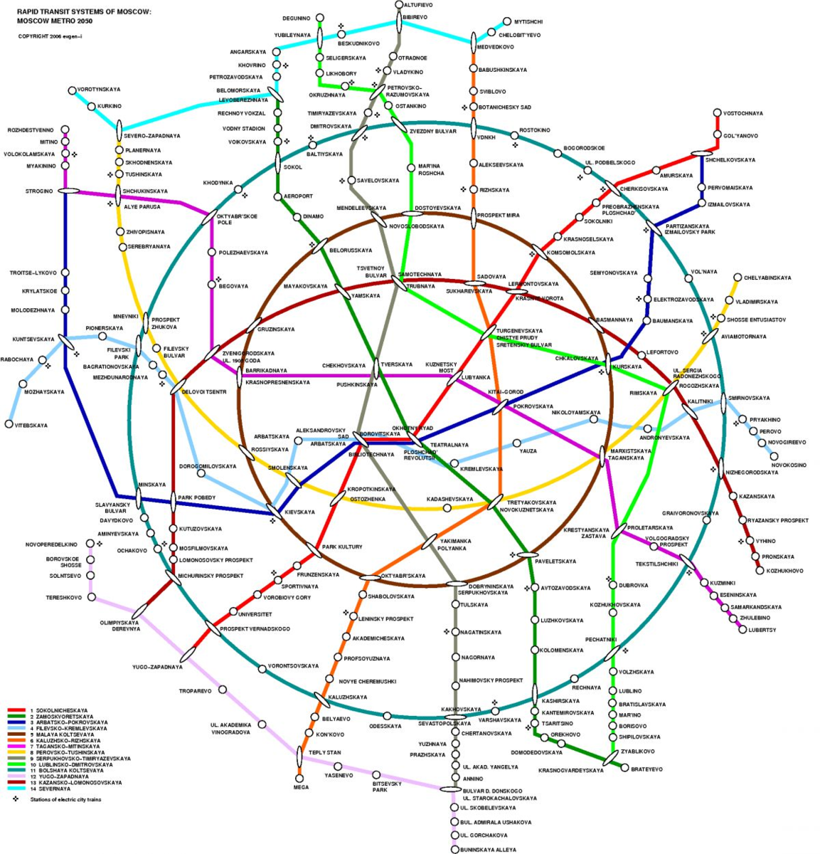 Метро москва через