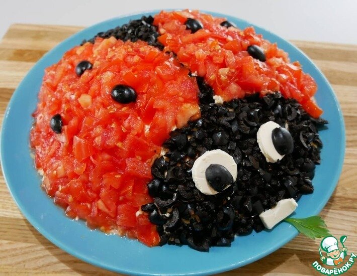 Вкусный, красивый салат, который понравится взрослым и детям!