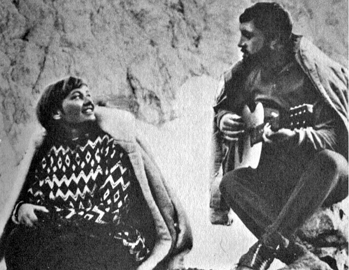 Владимир Высоцкий на съёмках фильма "Вертикаль"